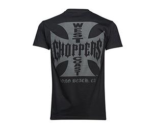 West Coast Choppers WCC T-Shirt Iron Cross Solid Black-XXL