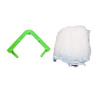 Westars Triangle Tri-Holder Filtre, Filet d'évier pour Crépine d'évier, Filet Suspendu en Maille pour évier,Cuisine Sac en Filet Fin,Support Rangement pour évier avec 50 Filet Jetable