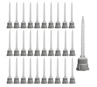 WestCH Buses De Mélange Époxy 30 Pièces Époxy Tubes Mélangeur Statique Tube De Mélange Ab Rapport d'Application 1:1 Tube Mélange Statique Pour Adhésif Pistolet Applicateur Pistolet à Colle Mb(Gris)