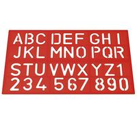 Westcott 10600 00 trace-lettres, lettres et chiffres, 40 mm 3 couleurs assorties