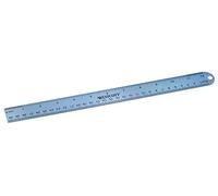 Westcott 14175 00 Règle en aluminium, incassable, 30 cm, et inch Graduation en bleu