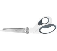 Westcott 15983-001 Ciseau cranteur, poignées ergonomiques, 24,2 cm, blanc/gris