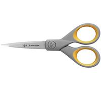 Westcott Acme 13525 Ciseaux Droits en Titane Gris/Jaune 12,7 cm