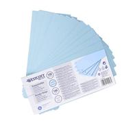 Westcott Bandes de Séparation 100 Pièces Bleu Pastel | Intercalaires Robustes 190 g/m² pour Classeurs A4 | Bandes de Classement 10,5 x 24 cm | Double Perforation pour Documents A4 | E-733319 00