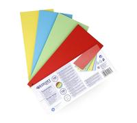 Westcott Bandes de Séparation 100 Pièces Couleurs Vives Assorties | Intercalaires Robustes 190 g/m² pour Classeurs A4 | Bandes de Classement 10,5 x 24 cm | E-733320 00