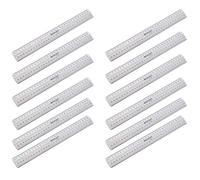 Westcott E-10112 I 00 Couteau à découper-Règle en Aluminium - 30 cm-Argent-Lot de 12