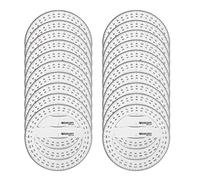 Westcott e-10136 00-i rapporteur 360° à 360°, en plastique, 15 cm, transparent, 20 pièces