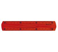 Westcott E-10220 00 Règle flexible, Incassable, Transparente, 15 cm, Couleurs Assorties, 1 Pièce
