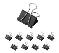 Westcott E-10700 00 Lot de 12 pinces 32 mm, noir 32 mm Noir