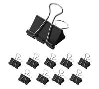 Westcott E-10704 00 Lot de 12 pinces à linge Noir 41 mm