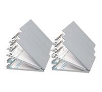 Westcott e-17002 00-i formularhalter-coffret en aluminium dIN a4 avec compartiment de rangement et intermédiaire, ouverture sur le dessus-lot de 6