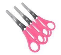 Westcott E-21591 00 Ciseaux pour enfant avec échelle intégrée de 5 cm, ciseaux de bricolage 13 cm, idéaux pour les mains des enfants, sécurité grâce à la pointe arrondie (Lot de 3)
