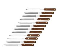 Westcott E-29693 00 Lot de 12 coupe-papier avec poignée en bois Marron