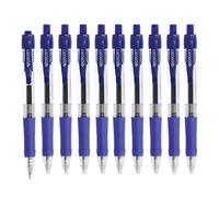 Westcott E-712638 00 Lot de 10 stylos gel rechargeables avec mine ISO G2, doux et précis, épaisseur de trait de 0,4 mm, poignée ergonomique