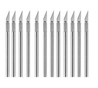 Westcott e-84010 i 00-scalpel avec poignée et lame interchangeable, 12 cm, 12 pièces (argent)
