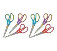 Westcott Easy Grip Ciseaux 3 pièces Mix | Lot de 6 ciseaux universels avec poignée confort | Lame en acier inoxydable extra-tranchante et durable | Ciseaux pour la maison et le bureau | N-90033 00