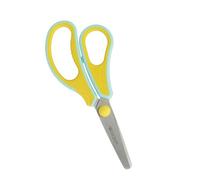 Westcott GRIPEEZE Ciseaux Enfant Jaune Gaucher | Ciseaux à Poignée Ergonomique pour Maternelle | Ciseaux de Bricolage 14 cm pour Petites Mains | Bout Arrondi Sûr | E-21573 00