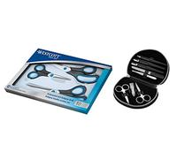 Westcott Jeu de N 90027 Easy Grip Ciseaux Ensemble avec jeu de ciseaux + coffret manucure noir