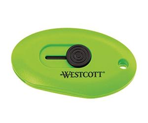 Westcott Mini utilitaire lame Cutter de sécurité en céramique - vert