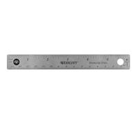 Westcott Règle de bureau en acier inoxydable avec base en liège antidérapante, 15,2 cm (10414)
