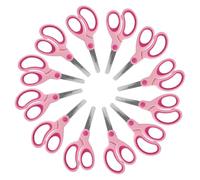 Westcott Softgrip Ciseaux Enfant 13cm Rose Arrondi (Lot de 12) | Ciseaux maternelle | Droitier | Softgrip | Bout arrondi | 13cm, lame 4,5cm | dès 4 ans | E-21580 OL