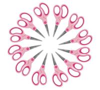 Westcott Softgrip Ciseaux Enfant 13cm Rose Pointe (Lot de 12) | Ciseaux école | Droitier | Softgrip | Bout pointu | 13cm, lame 4,5cm | dès 6 ans | E-21582 OL