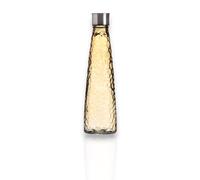 WESTCRAFT Bouteille d'eau en verre 750 ml - Structure diamant - Individuelle ou en lot - Bouteilles en verre colorées avec couvercle à visser - Réutilisable pour l'eau, le jus et les boissons