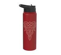 Western Cowboy Boot Stitch Longhorn Country Rodéo Graphic Stainless Steel Insulated Water Bottle