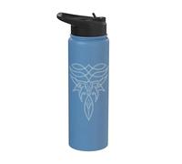 Western Cowboy Boot Stitch Longhorn Country Rodéo Graphic Stainless Steel Insulated Water Bottle