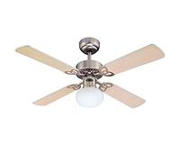 Ventilateur de plafond Vegas Aluminium avec éclairage Westinghouse