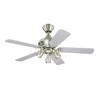 Westinghouse 7806540 Kingston Ventilateur de plafond GU10 50 W Métal Aluminium brossé