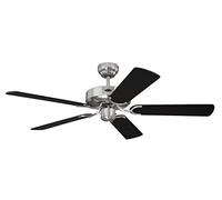 Westinghouse -78370 Ventilateur de plafond d’intérieur en acier brossé de 132 cm Cyclone