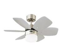 Ventilateur de plafond Flora Royale Chrome avec lumière Westinghouse