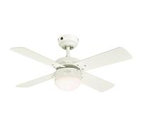 Westinghouse Lighting 7242040 Colosseum Ventilateur de plafond 17 W Acier blanc