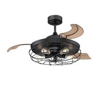 Ventilateur de plafond Dunlin 105 cm avec éclairage LED et télécommande