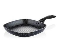 Westinghouse poêle grill 28cm - toux feux dont induction - façon pierre - poele à griller fonte aluminium - anti adhesive - marbre noir noir G