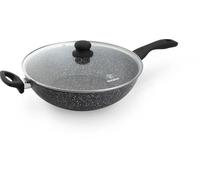 Westinghouse Poêle Wok Induction - Ø 32 cm - Marbre noir - avec couvercle