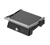 Westinghouse Retro Grill de Contact, Panini & Sandwichs, Ouverture 180°, Thermostat Réglable, 29x24 cm, 2200W, Noir