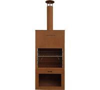 Westmann acier Barbecue Foyer Grille 70x41x229 cm