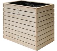 Westmann Asket M : Plate-bande surélevée en bois pour jardin, sans fond, dimensions 110 x 70 cm