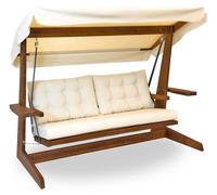 Westmann Balançoire hollywoodienne en bois Viva 2400 Beige 237x115x175 cm