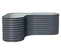 Westmann Grow Faster L Lit surélevé en métal en forme de L Tôle ondulée en anthracite