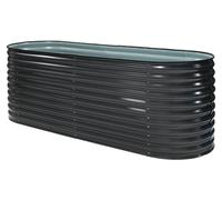 Westmann Grow Faster M Métal Lit surélevé en tôle ondulée Anthracite