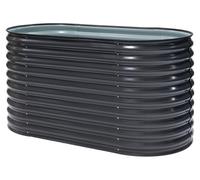 Westmann Grow Faster S petite plate-bande surélevée en métal tôle ondulée anthracite