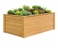 Westmann Larius 160 : Plate-bande de jardin surélevée en bois, en bois de larcin, dimensions 160 x 90 cm