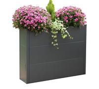 Westmann Métal Bac à plantes Talus XL Bac à plantes rectangulaire Anthracite 100x25x77cm