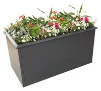 Westmann Métal Lit surélevé Primus L avec protection anti-limaces Anthracite 150x75x77 cm