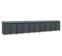 Westmann Metall Abri pour poubelles Moderna 10 10x240 L Anthracite 83x695x135 cm