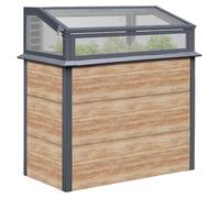 Westmann Primus-Multi Plus M Potager surélevé en métal avec châssis de couche aspect bois