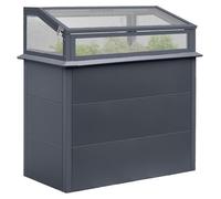 Westmann Primus Plus M Potager surélevé en métal avec châssis de forçage anthracite